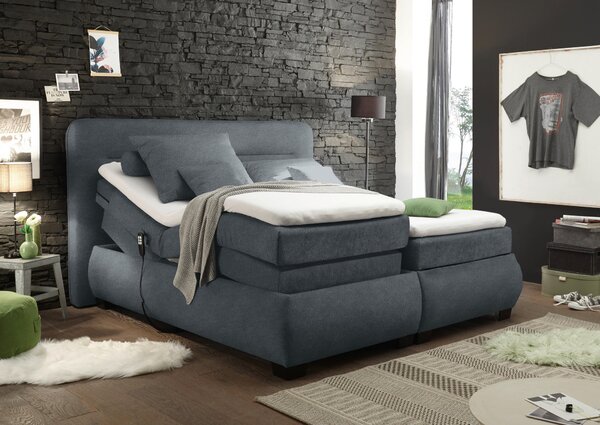 BOXSPRINGOVÁ POSTEĽ, 160/200 cm, antracitová MID.YOU - Postele, Online Only