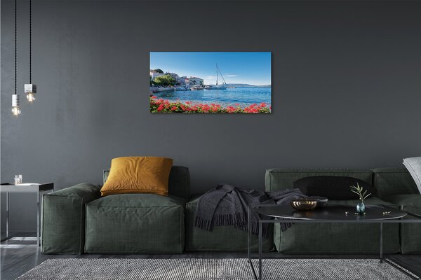 Obraz canvas Morská loď neba leto 100x50 cm
