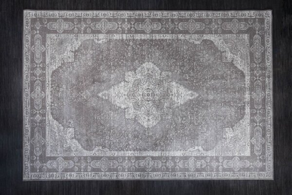 Estila Orientálny luxusný koberec Caubbar I v sivom vintage odtieni 350cm