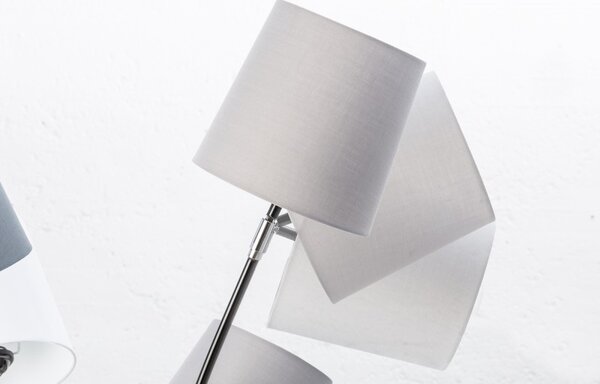 Estila Moderná stojaca lampa Elegans z kovu s piatimi tienidlami 176cm