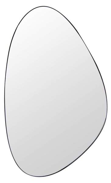 Estila Moderné štýlové atypické nástenné zrkadlo Smialls v čiernom ráme 90cm