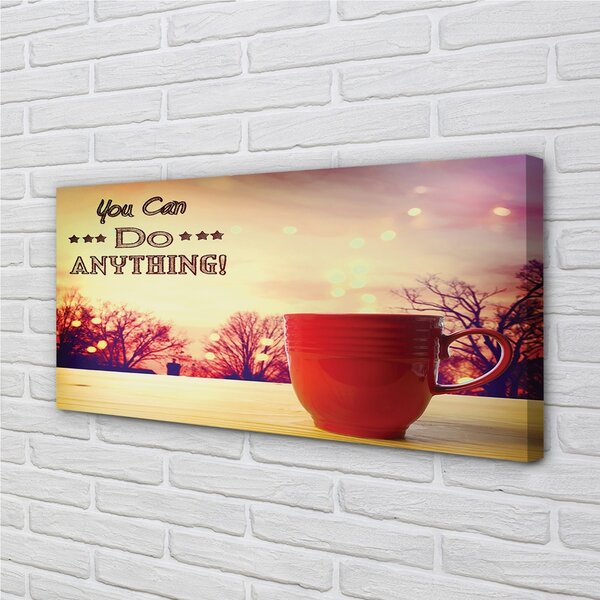Obraz canvas Nápis cup red jeseň 100x50 cm
