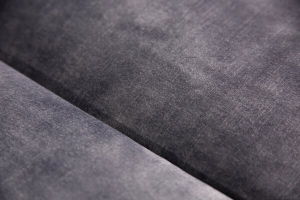 Estila Luxusná chesterfield trojmiestna sedačka Modern Barock v tmavosivej farbe so zamatovým poťahom 240 cm