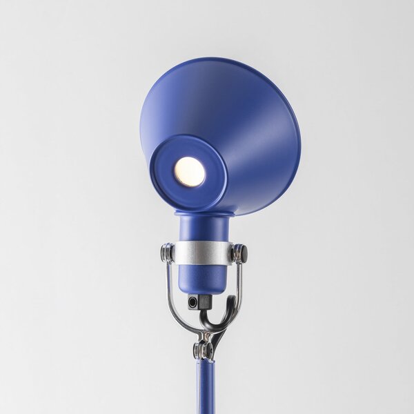 Stolové Lampa Artemide, Tolomeo Micro, Modrá, Pracovňa, Kov, Dizajnový