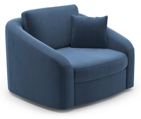 KRESLO, textil, modrá Sit & More - Online Only obývacie izby, Online Only