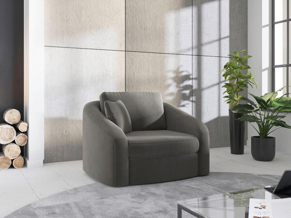 KRESLO, textil, sivá Sit & More - Online Only obývacie izby, Online Only