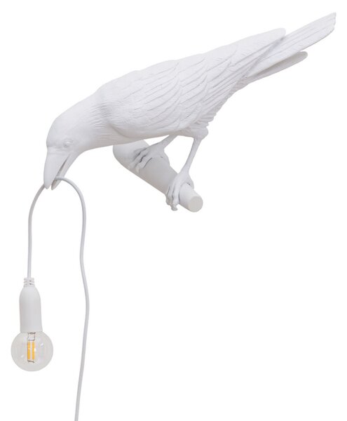 Stolové Lampa SELETTI, Bird Lamp, Biela, Obývacia izba, Plast, Dizajnový