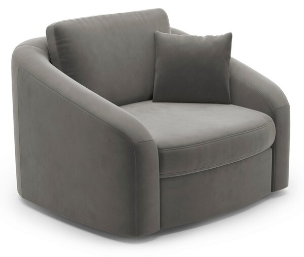 KRESLO, textil, sivá Sit & More - Online Only obývacie izby, Online Only