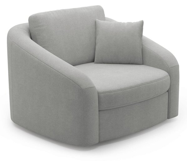 KRESLO, textil, sivá Sit & More - Online Only obývacie izby, Online Only