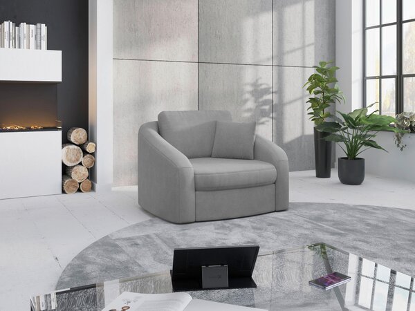 KRESLO, textil, sivá Sit & More - Online Only obývacie izby, Online Only