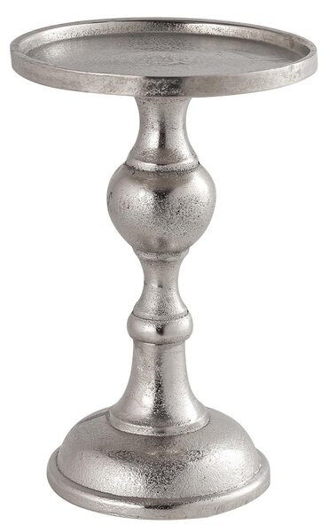 Estila Dizajnový antický svietnik Farrah v striebornej farbe z kovu 18cm