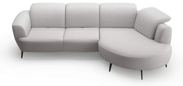 ROHOVÁ SEDAČKA, textil, svetlosivá Sit & More - Sedačky, Online Only