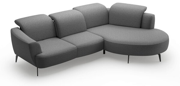 ROHOVÁ SEDAČKA, textil, tmavosivá Sit & More - Sedačky, Online Only