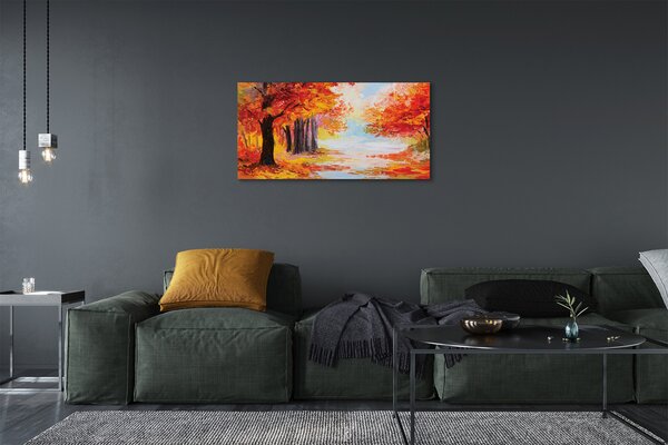Obraz canvas Jesenné lístie stromu 100x50 cm