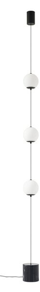Stojacie Lampa Lucande, Darrow, stmievateľné, Biela, Obývacia izba, Sklo, Moderný