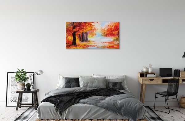 Obraz canvas Jesenné lístie stromu 100x50 cm