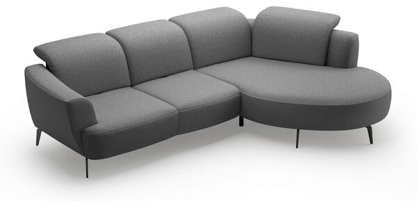 ROHOVÁ SEDAČKA, textil, tmavosivá Sit & More - Sedačky, Online Only
