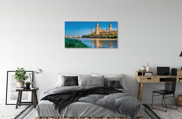Obraz na plátne Španielsko Katedrála rieky 100x50 cm