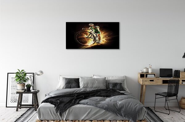 Obraz canvas Kolo čierne pozadie 100x50 cm