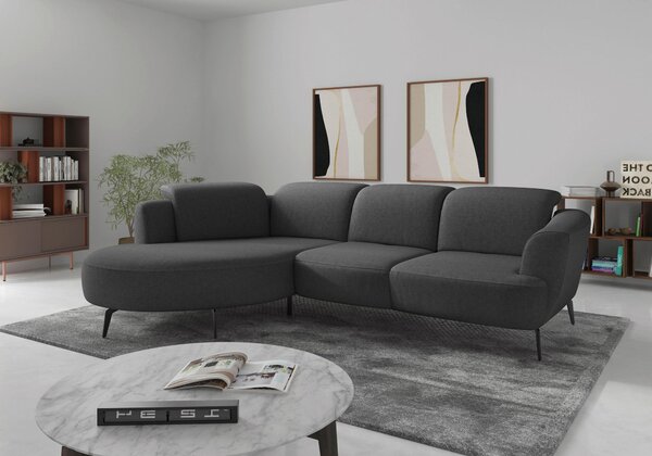 ROHOVÁ SEDAČKA, textil, tmavosivá Sit & More - Sedačky, Online Only