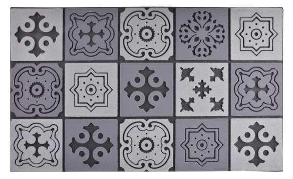 Mozaiková šedá rohožka Ego Dekor Geometry, 45,5 x 76 cm