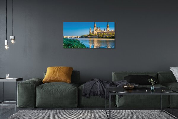 Obraz na plátne Španielsko Katedrála rieky 100x50 cm