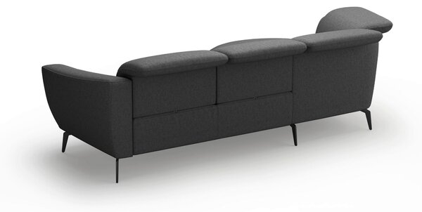 ROHOVÁ SEDAČKA, textil, tmavosivá Sit & More - Sedačky, Online Only