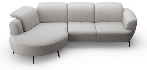 ROHOVÁ SEDAČKA, textil, svetlosivá Sit & More - Sedačky, Online Only