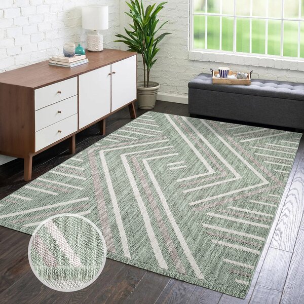 Dekorstudio Moderný koberec LINDO 7590 - zelený Rozmer koberca: 80x150cm