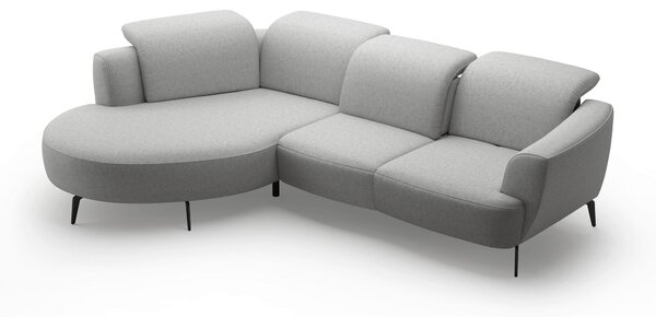 ROHOVÁ SEDAČKA, textil, svetlosivá Sit & More - Sedačky, Online Only