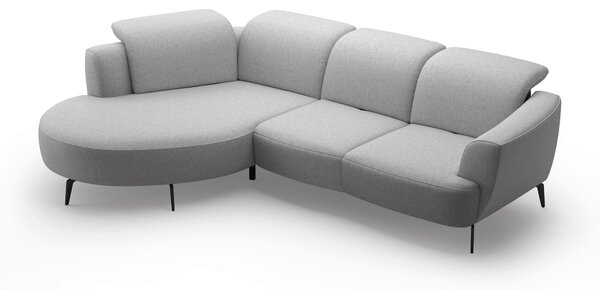 ROHOVÁ SEDAČKA, textil, svetlosivá Sit & More - Sedačky, Online Only
