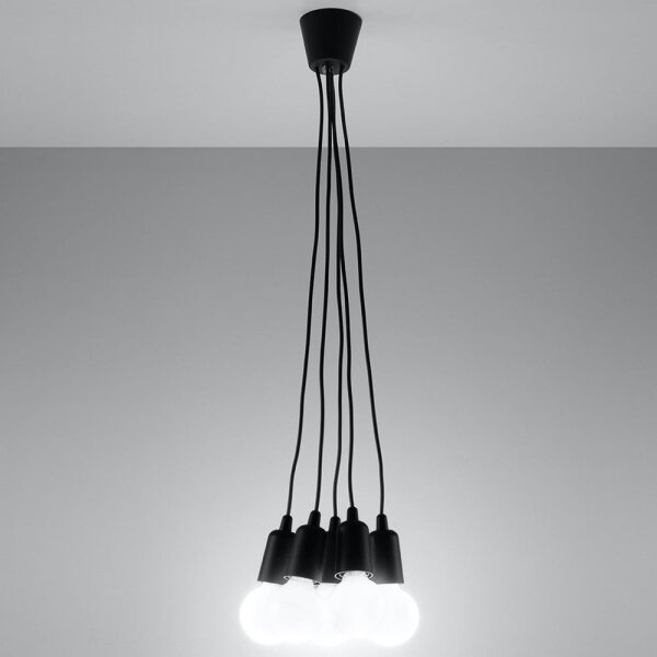Luster na lanku DIEGO 5xE27/60W/230V