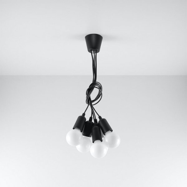 Luster na lanku DIEGO 5xE27/60W/230V