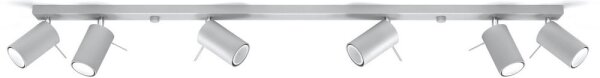Sollux SL.0454 - Stropné bodové svietidlo RING 6xGU10/10W/230V