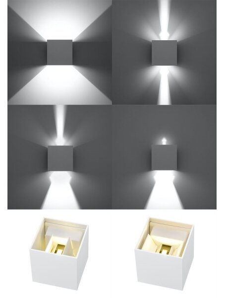 LED Vonkajšie nástenné svietidlo LUCA LED/6W/230V IP54