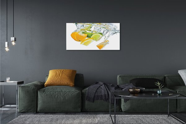 Obraz canvas voda citrus 100x50 cm