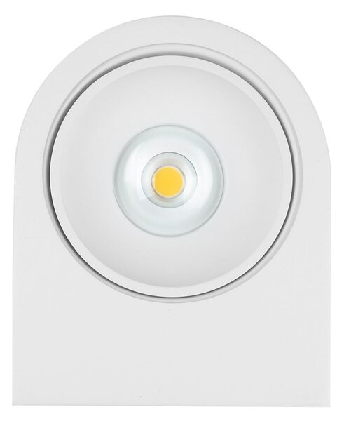 Nástenné svietidlo Luce, 1x biele kovové tienidlo, w