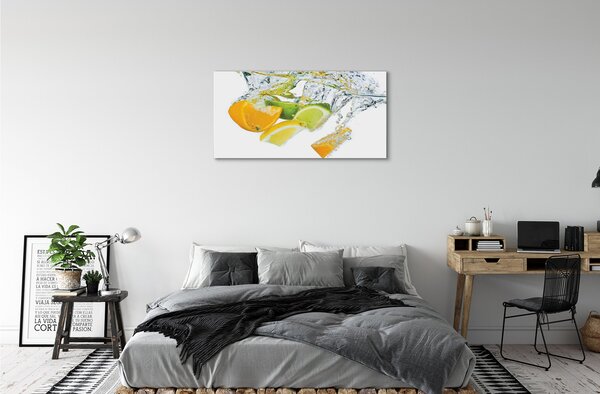 Obraz canvas voda citrus 100x50 cm