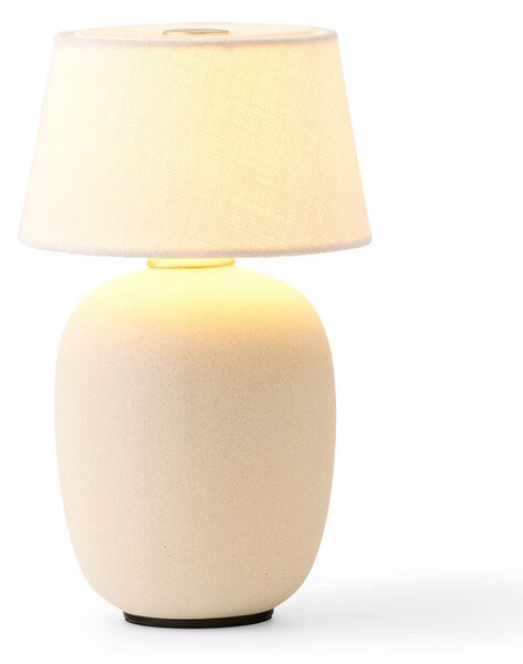 Stolové Lampa Audo Copenhagen, Torso, stmievateľné, Béžová, Obývacia izba, Keramika, Dizajnový