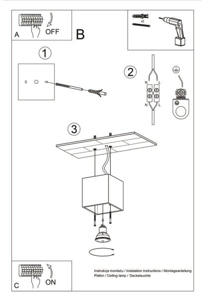 Sollux SL.0567 - Bodové svietidlo QUAD 1 1xGU10/10W/230V antracit