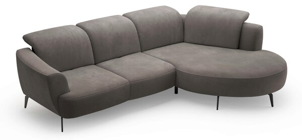 ROHOVÁ SEDAČKA, textil, grafitová Sit & More - Sedačky, Online Only