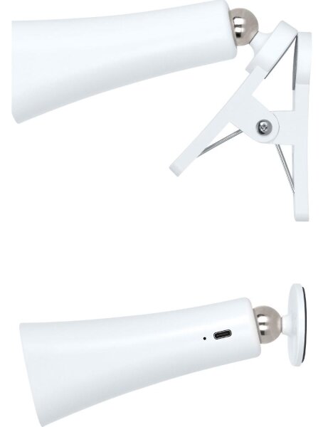Retlux - LED stmievateľná nabíjacia lampa 3 v 1 LED/3 W/5 V/1200 mAh biela