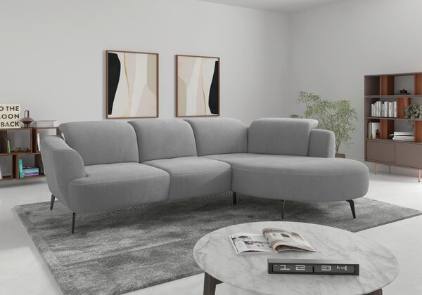 ROHOVÁ SEDAČKA, textil, sivá Sit & More - Sedačky, Online Only