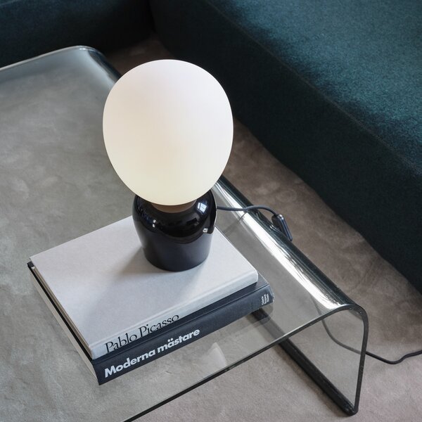 Stolové Lampa Belid, Buddy, Čierna, Obývacia izba, Sklo, Dizajnový