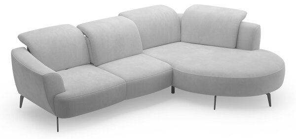 ROHOVÁ SEDAČKA, textil, sivá Sit & More - Sedačky, Online Only