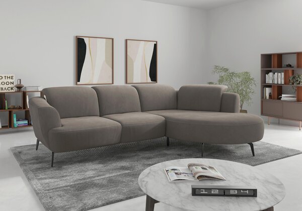 ROHOVÁ SEDAČKA, textil, bahenná hnedá Sit & More - Sedačky, Online Only