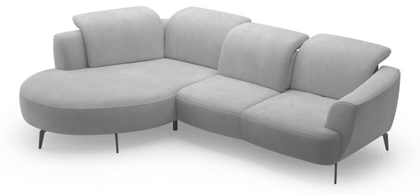 ROHOVÁ SEDAČKA, textil, sivá Sit & More - Sedačky, Online Only