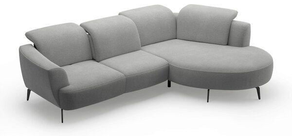 ROHOVÁ SEDAČKA, textil, sivá Sit & More - Sedačky, Online Only