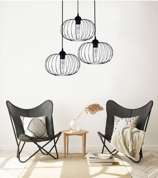 Prisadený luster BOCCA 3xE27/60W/230V