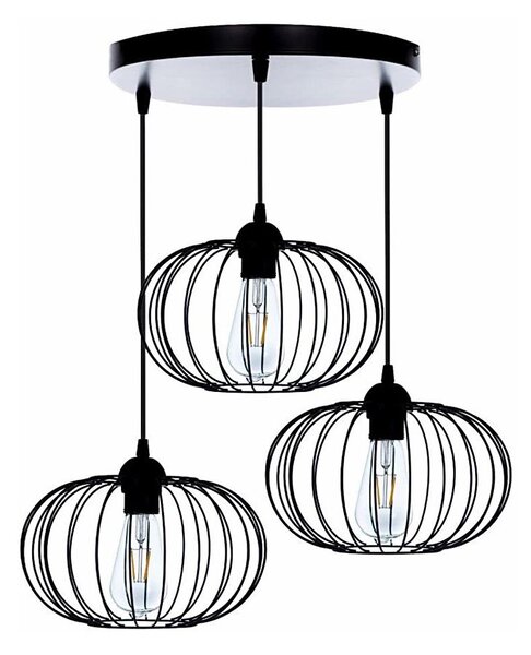 Prisadený luster BOCCA 3xE27/60W/230V